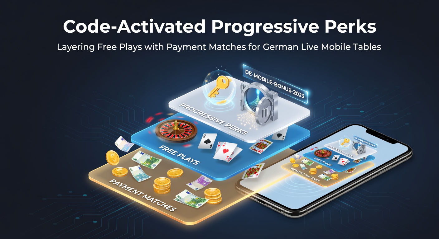 Smartphone mit Live-Casino-Tisch und Code-Eingabe für progressive Boni in deutschen Mobile-Anwendungen