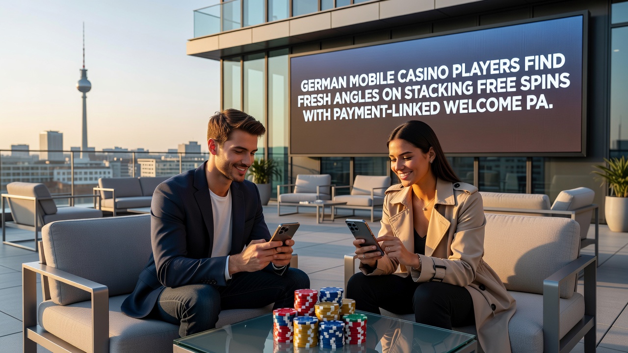Mobile Casino App zeigt gestapelte Freispiele und Zahlungsoptionen