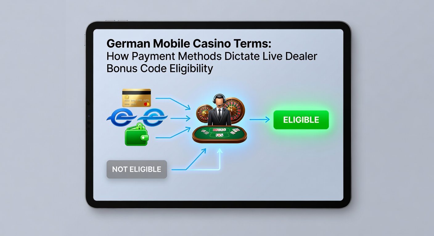 Übersicht über Zahlungsmethoden und Bonus-Code-Berechtigung in deutschen Mobile-Casinos mit Live-Dealer-Tischen