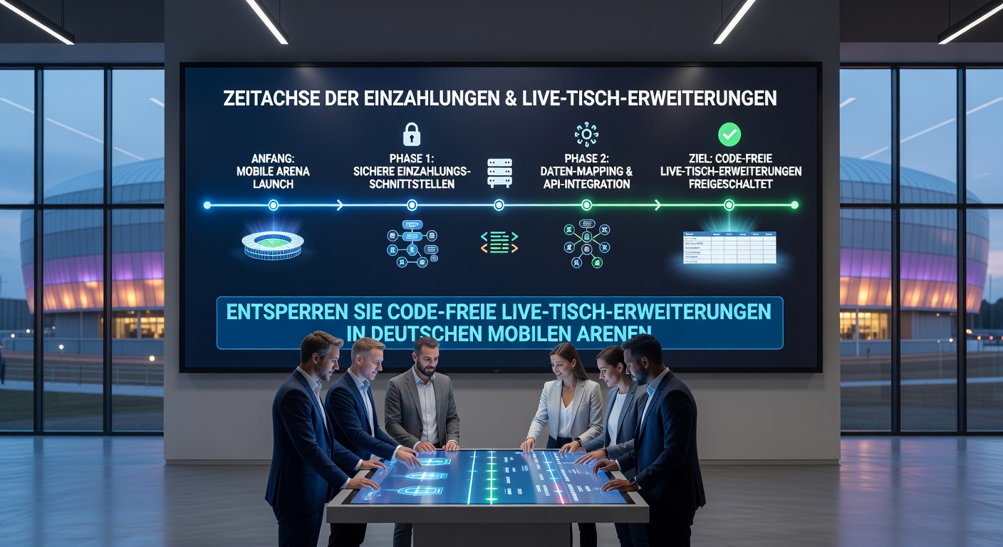 Beispiel einer Einzahlungssequenz mit Live-Tisch-Erweiterung
