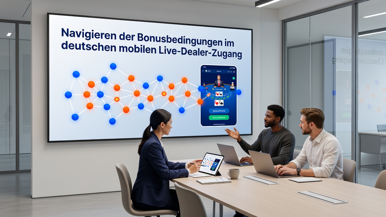 Detaillierte Ansicht von Bonusbedingungen und Live-Dealer-Schnittstellen auf mobilen Geräten