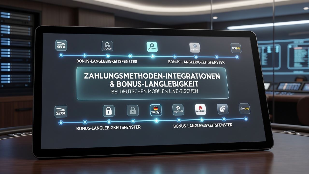 Zahlungsmethoden und Bonusintegrationen an mobilen Live-Tischen in Deutschland