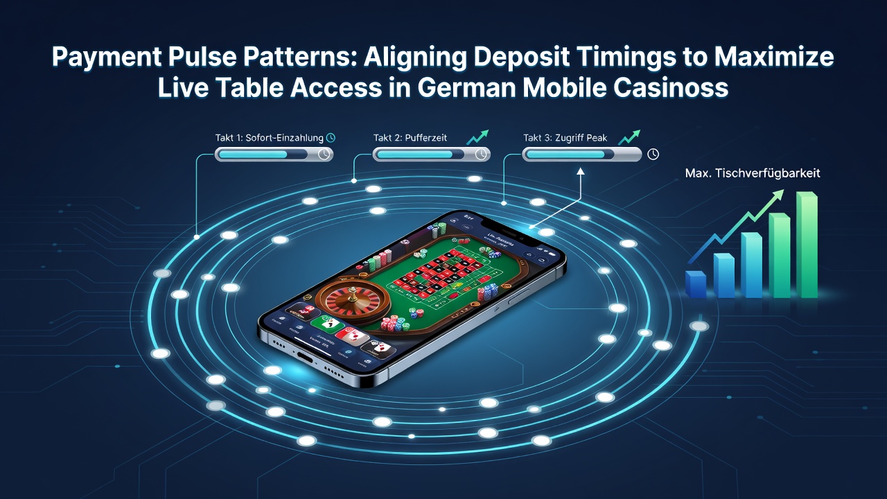 Grafik zu Zahlungsrhythmen und Live-Tisch-Zugang in deutschen Mobile-Casinos