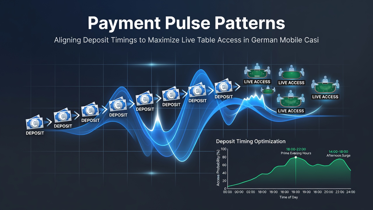 Darstellung von Einzahlungsmustern und Tischverfügbarkeit in Mobile-Casinos