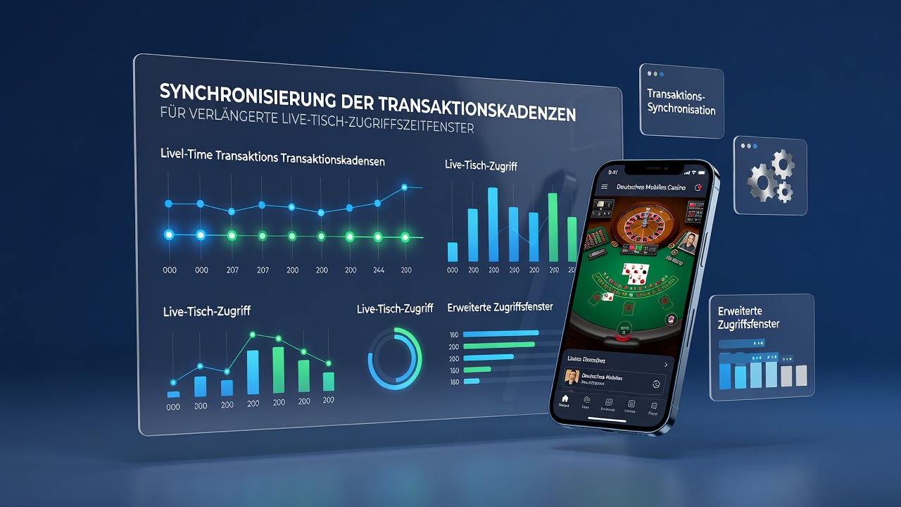 Mobile Casino-App mit Live-Tisch und Zahlungsindikatoren